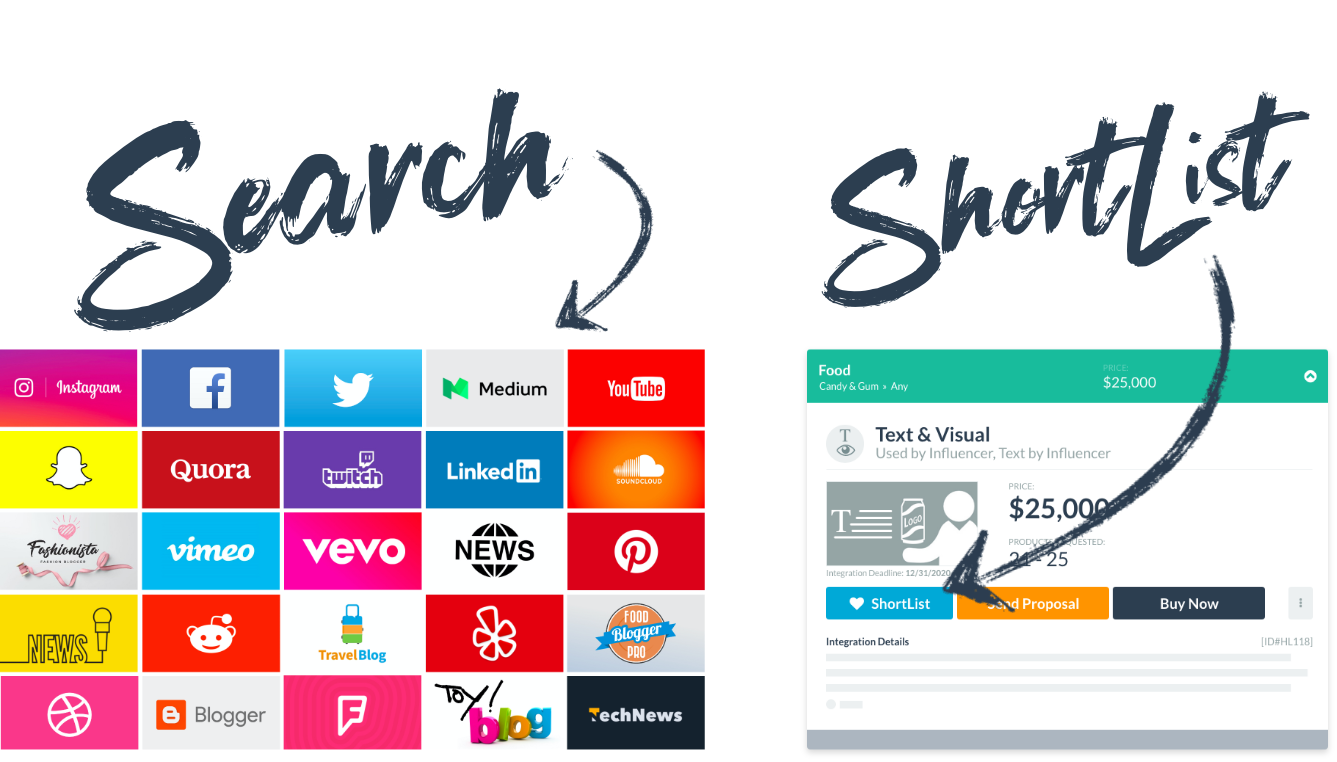 Search influencers Search influencers