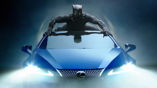 Black Panther Lexus product placement