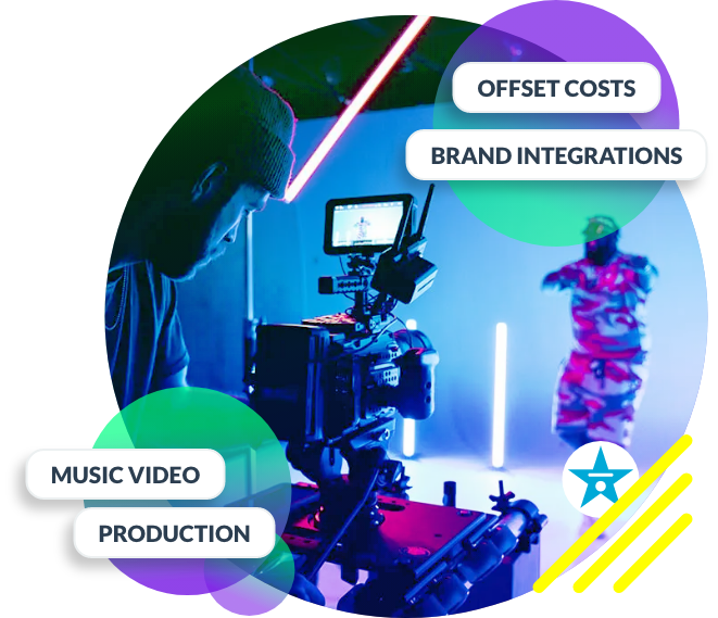 music video production offset with brand integrations
